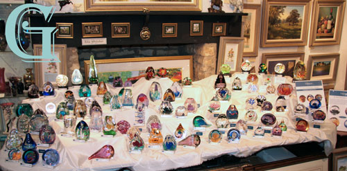 Caithness Paperweight event,, Steve & Val